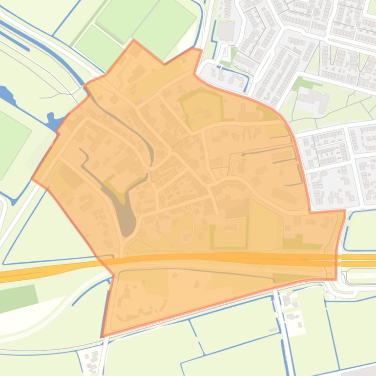 Kaart van de buurt Kern Geervliet.