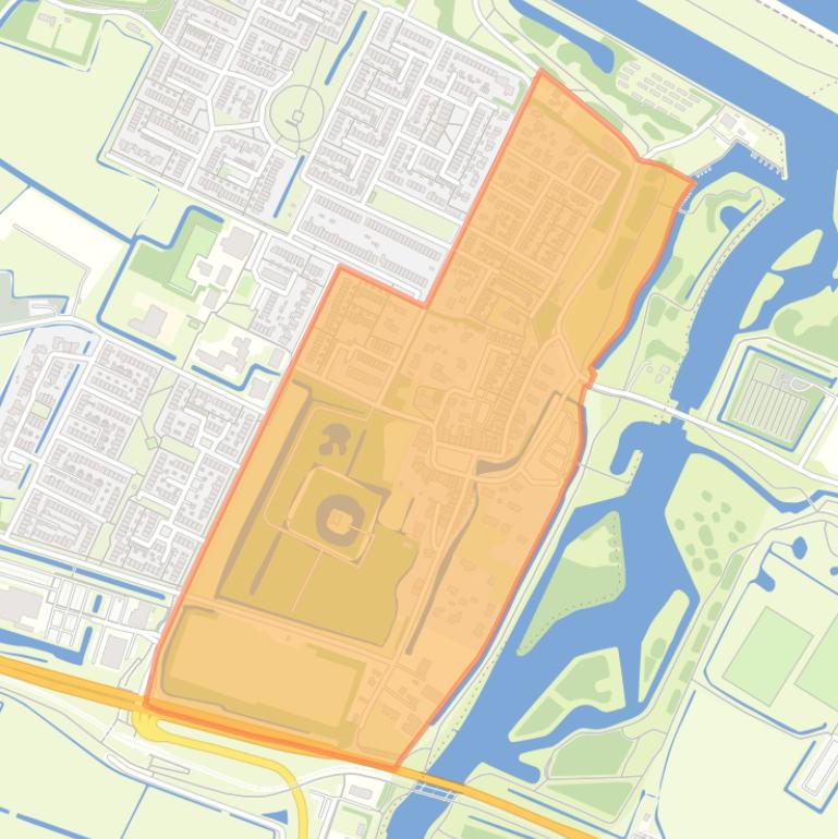 Kaart van de buurt Kern Heenvliet.