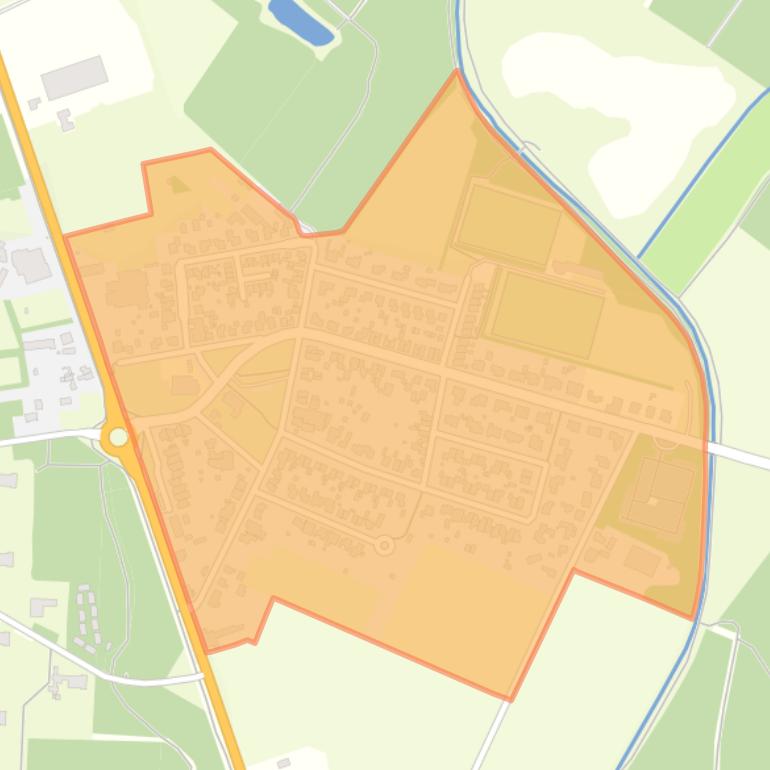 Kaart van de buurt Kern Heibloem.