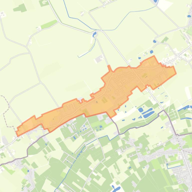 Kaart van de buurt Kern Heikant.