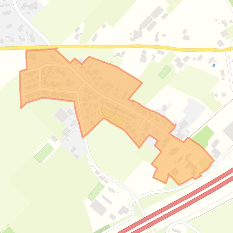 Kaart van de buurt Kern Herveld Zuid.