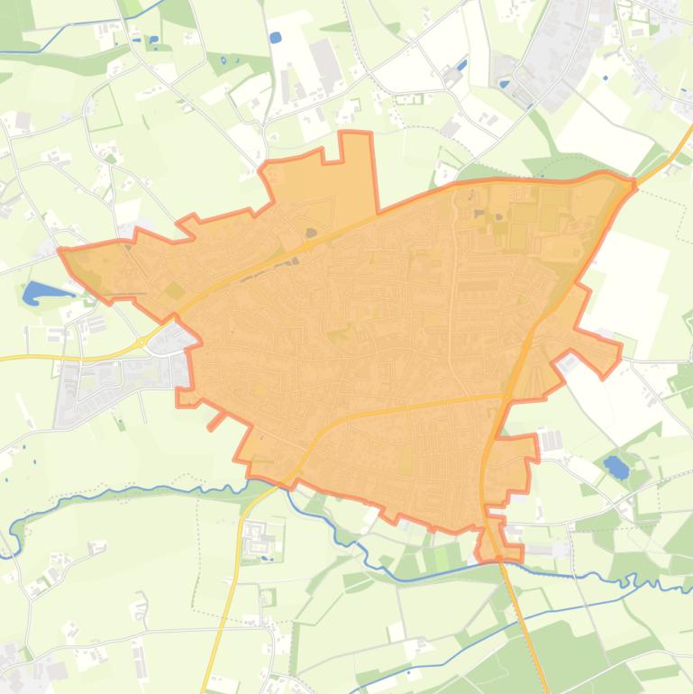 Kaart van de buurt Kern Heythuysen.