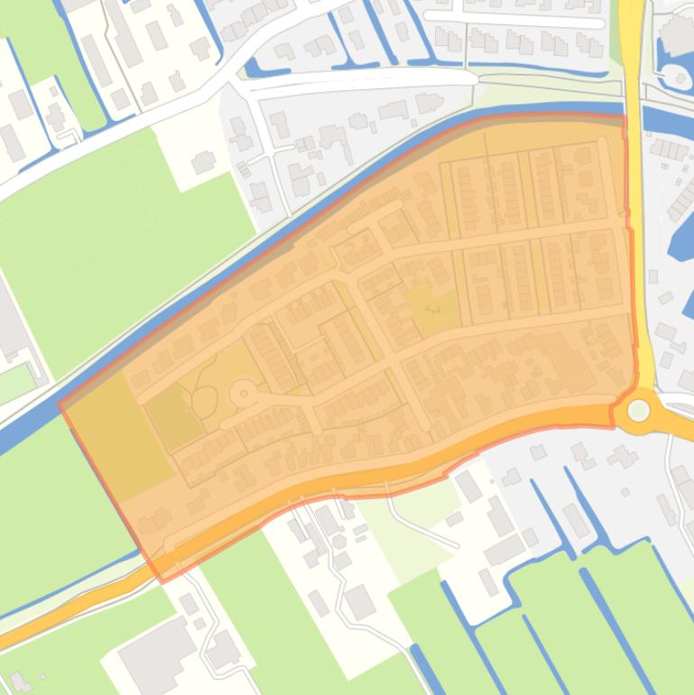 Kaart van de buurt Kern Hoenkoop.