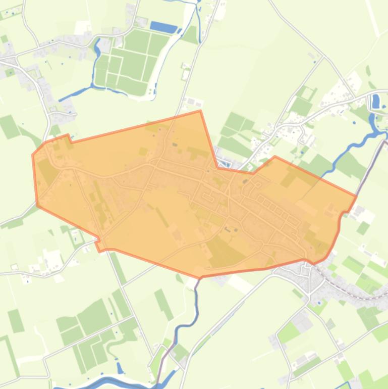 Kaart van de buurt Kern Koewacht.