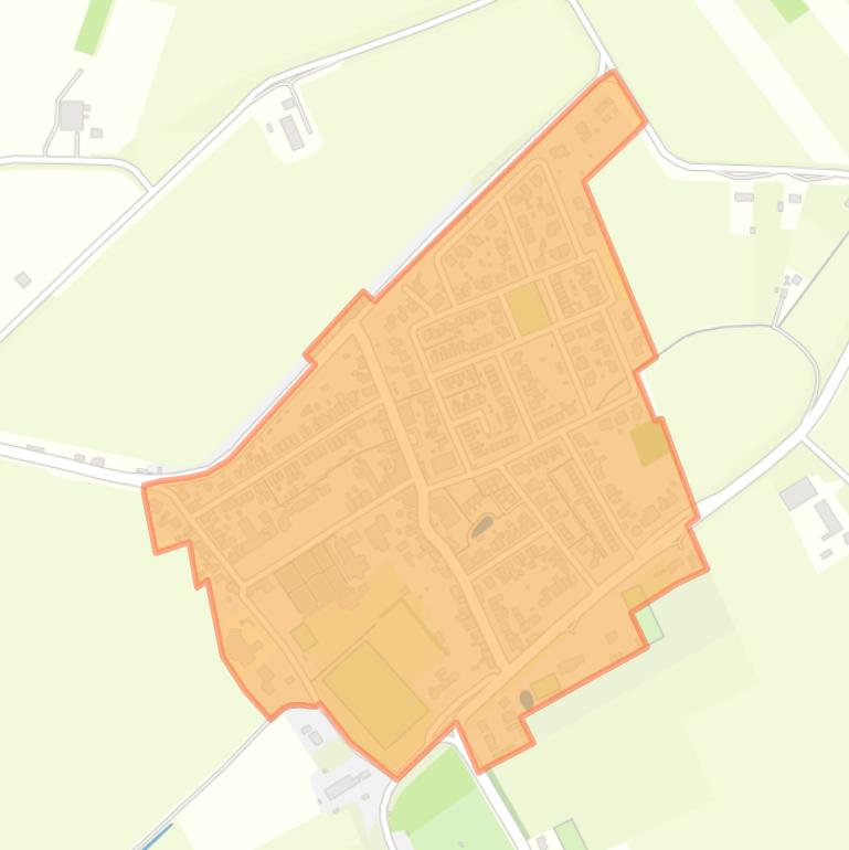 Kaart van de buurt Kern Kwadendamme.