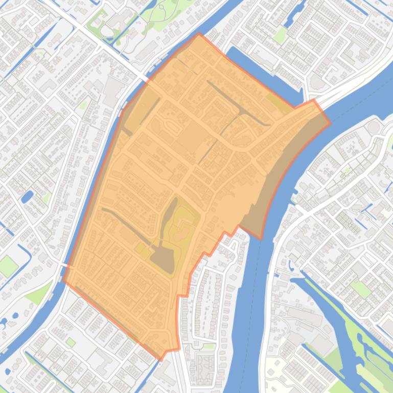 Kaart van de buurt Kern Moordrecht.