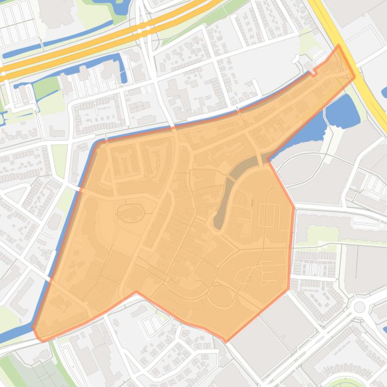 Kaart van de buurt Kern.