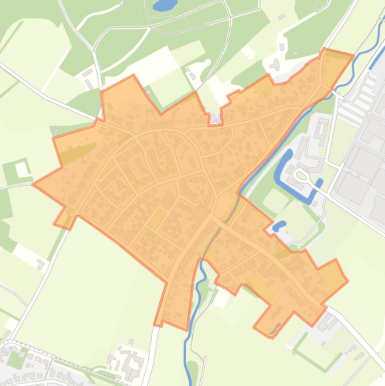 Kaart van de buurt Kern Nunhem.