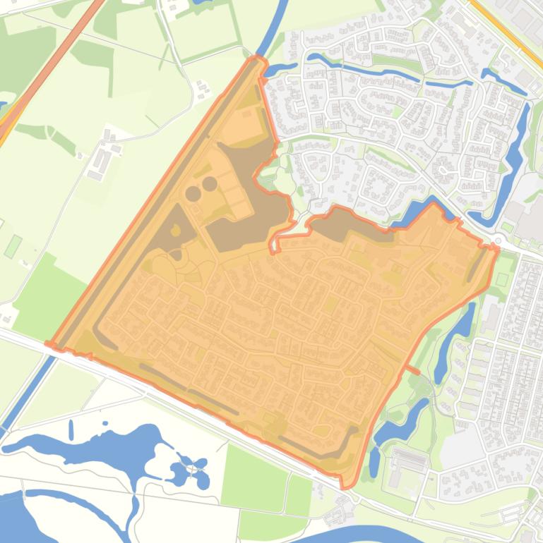 Kaart van de buurt Kern Ommen - Dante zuid.