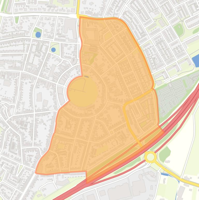 Kaart van de buurt Kern Oost-Souburg Oost.