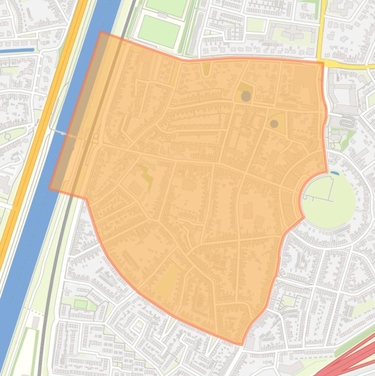 Kaart van de buurt Kern Oost-Souburg West.