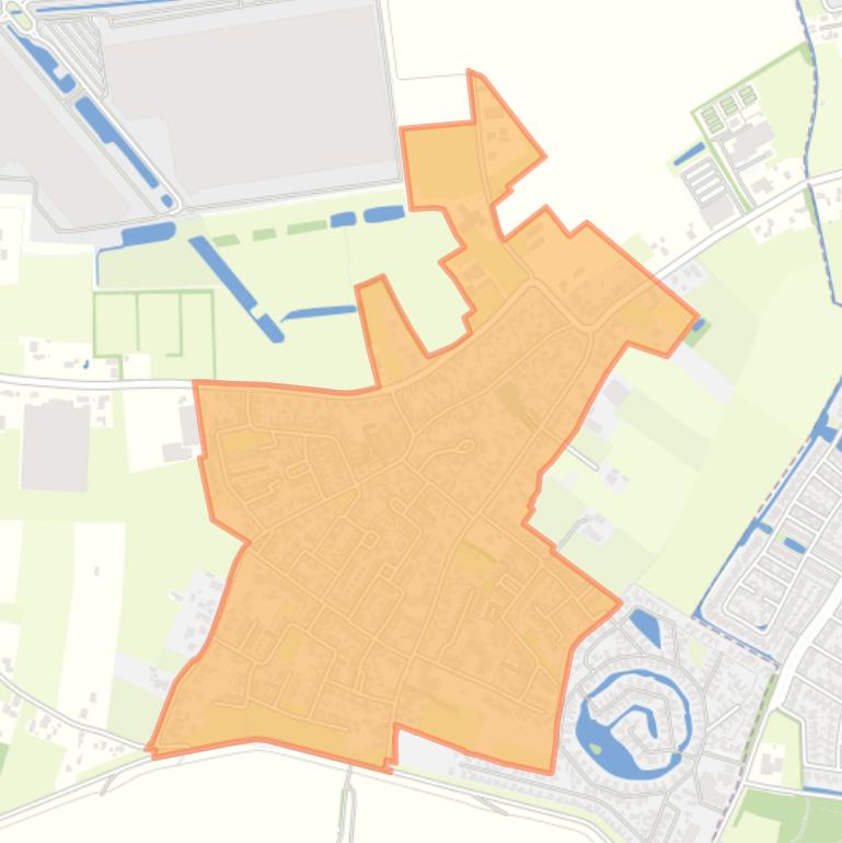 Kaart van de buurt Kern Oosterhout.