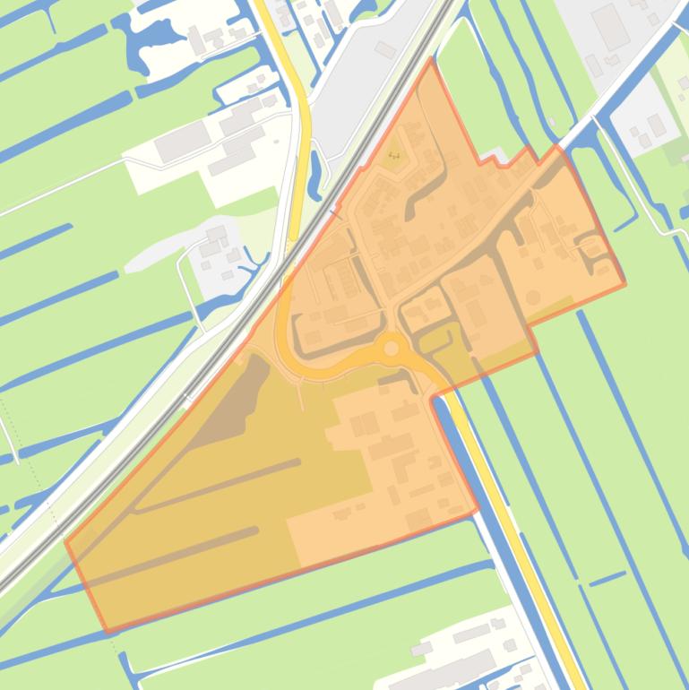 Kaart van de buurt Kern Papekop.