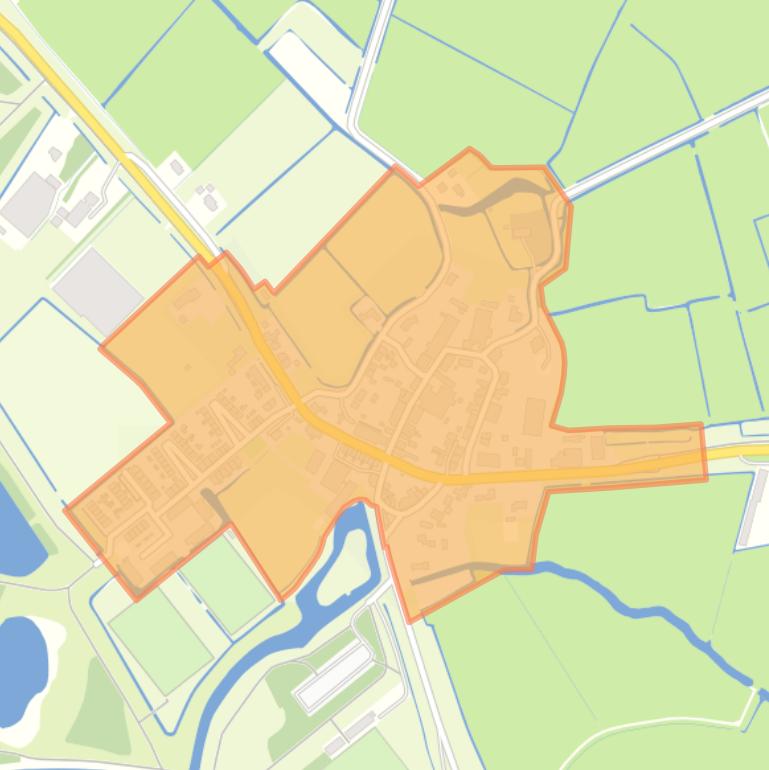 Kaart van de buurt Kern Simonshaven.