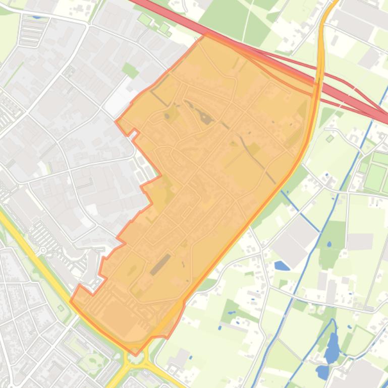 Kaart van de buurt Kern ’t Ven.