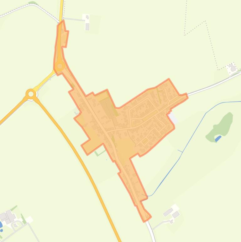 Kaart van de buurt Kern Terhole.