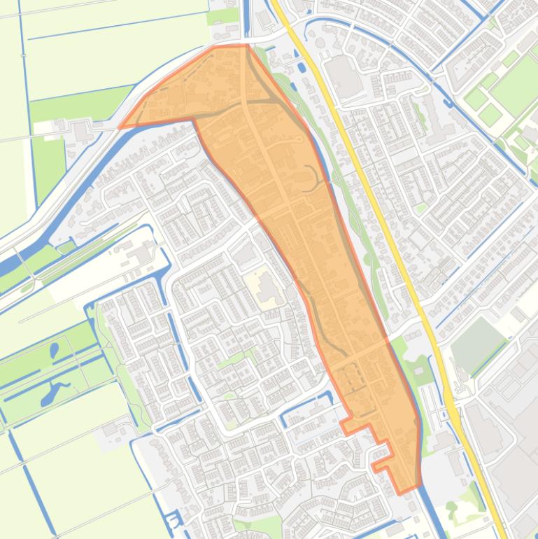 Kaart van de buurt Kern Zevenhuizen.