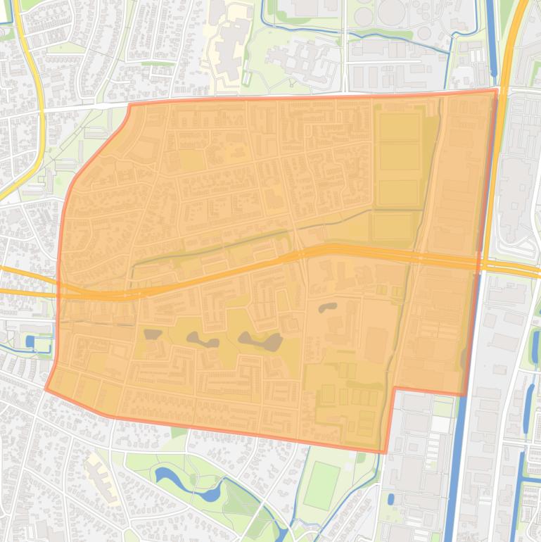 Kaart van de buurt Kerschoten.