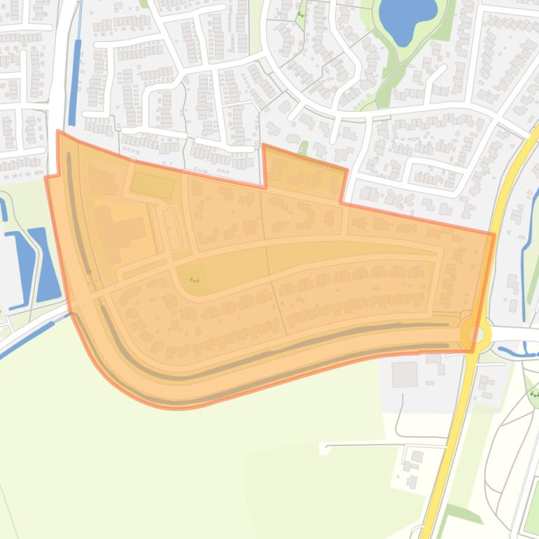 Kaart van de buurt Kersenbongerd.