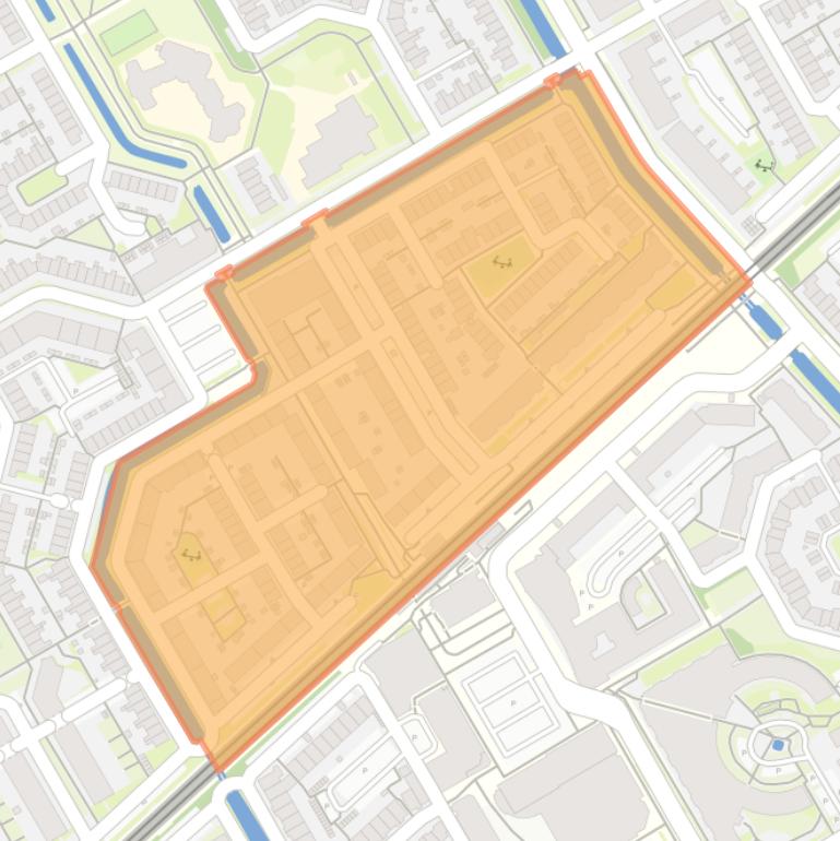 Kaart van de Kersenboogerd-Noord - Buurt 32 02.