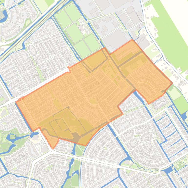 Kaart van de Kersenboogerd-Zuid - Buurt 33 07.