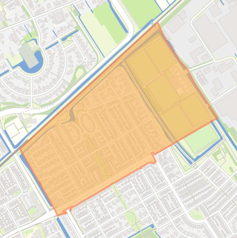 Kaart van de Kersenboogerd-Zuid - Buurt 33 08.