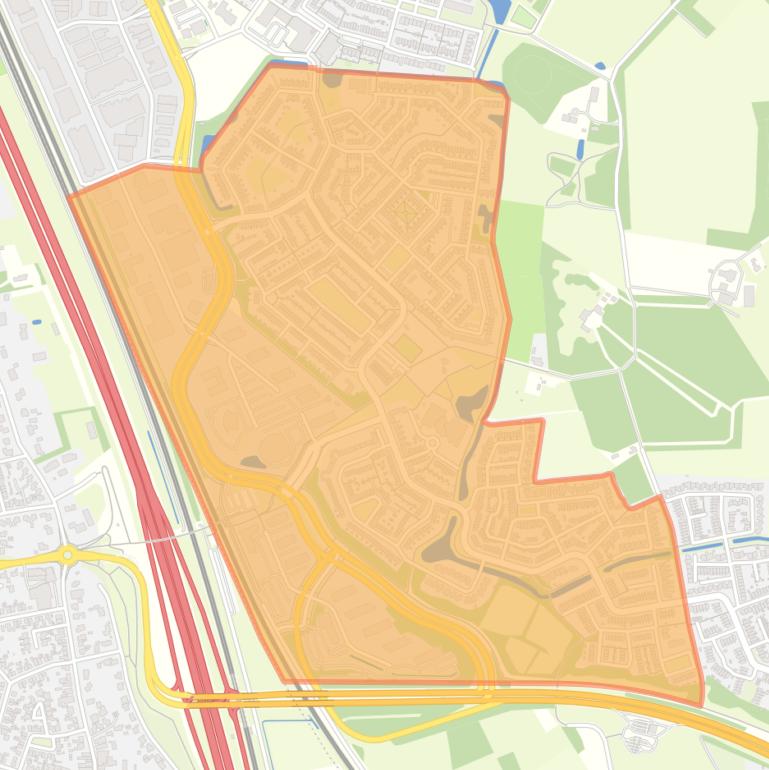 Kaart van de buurt Kesteren.