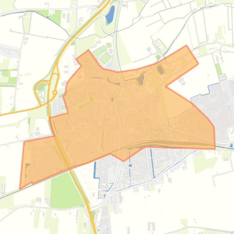 Kaart van de buurt Kesteren.