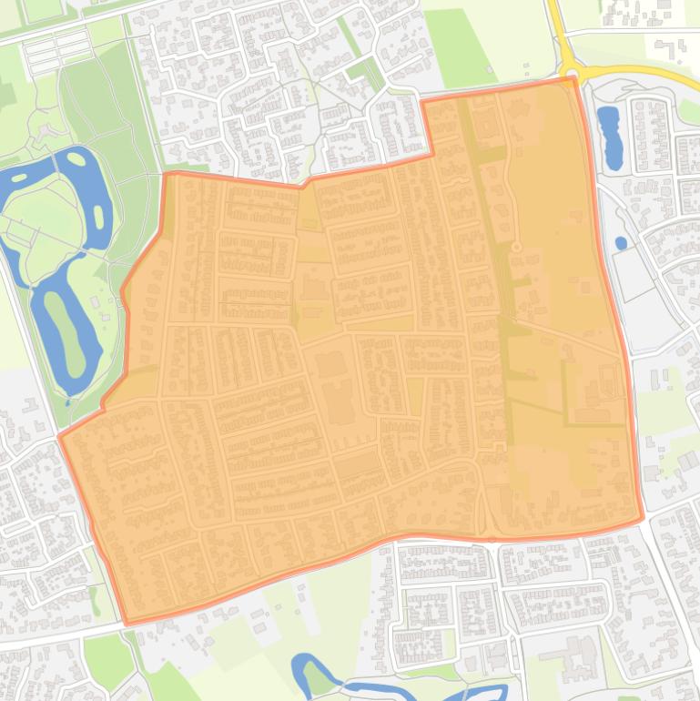 Kaart van de buurt Kienehoef Zuid.