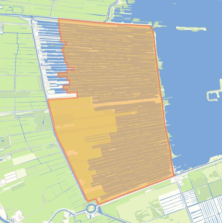 Kaart van de Kievitsbuurt.
