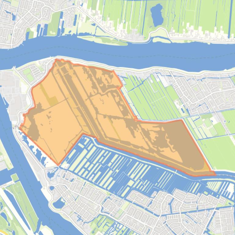 Kaart van de buurt Kinderdijk-Buitengebied.