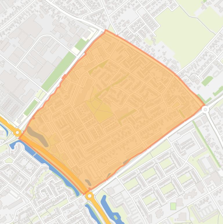 Kaart van de buurt Klaarwater.