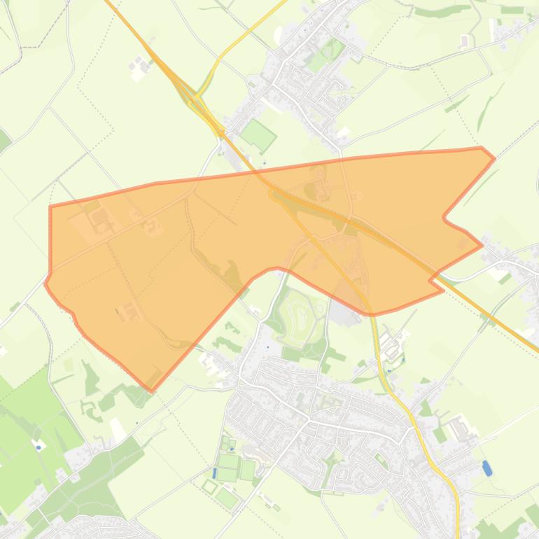 Kaart van de buurt Klein-Doenrade.