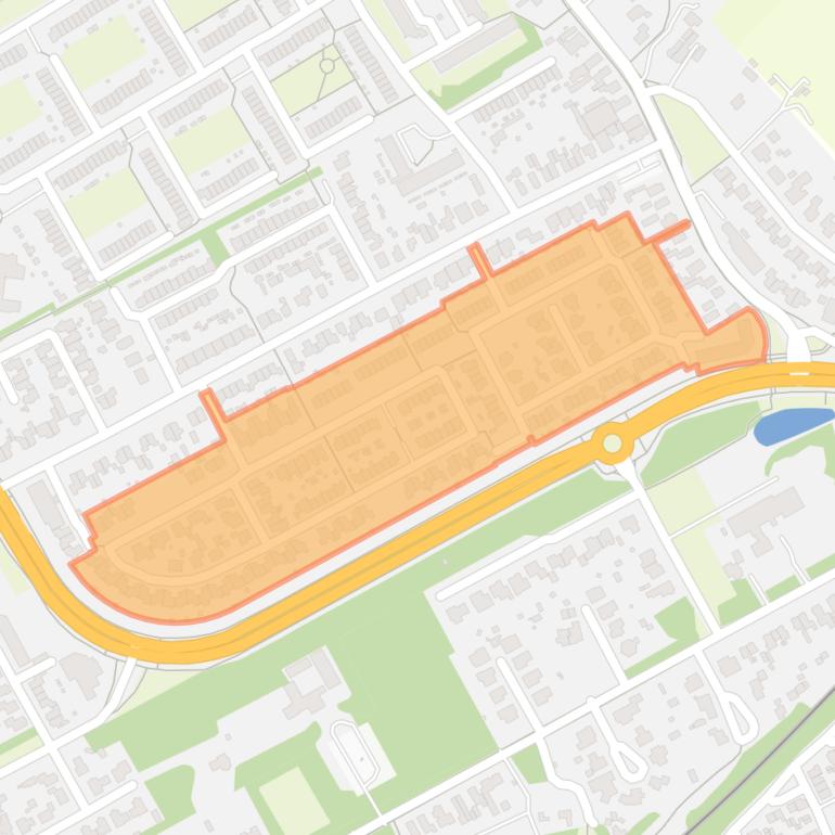 Kaart van de buurt Klein Engendaal Noord.