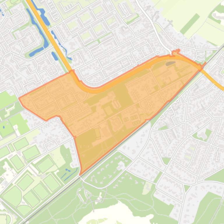 Kaart van de buurt Klein Engendaal.