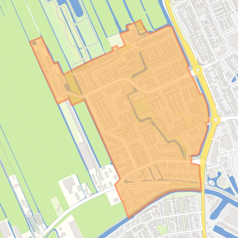 Kaart van de buurt Klein Hekendorp.