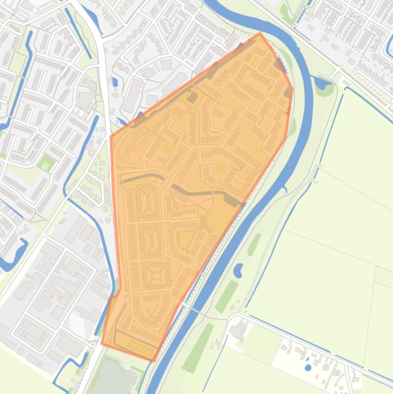 Kaart van de buurt Kleine Goote.