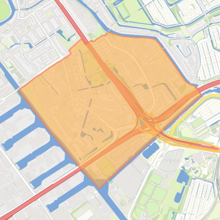 Kaart van de buurt Kleinpolder.