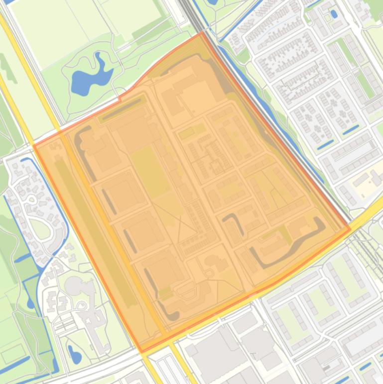 Kaart van de Kleurenbuurt.