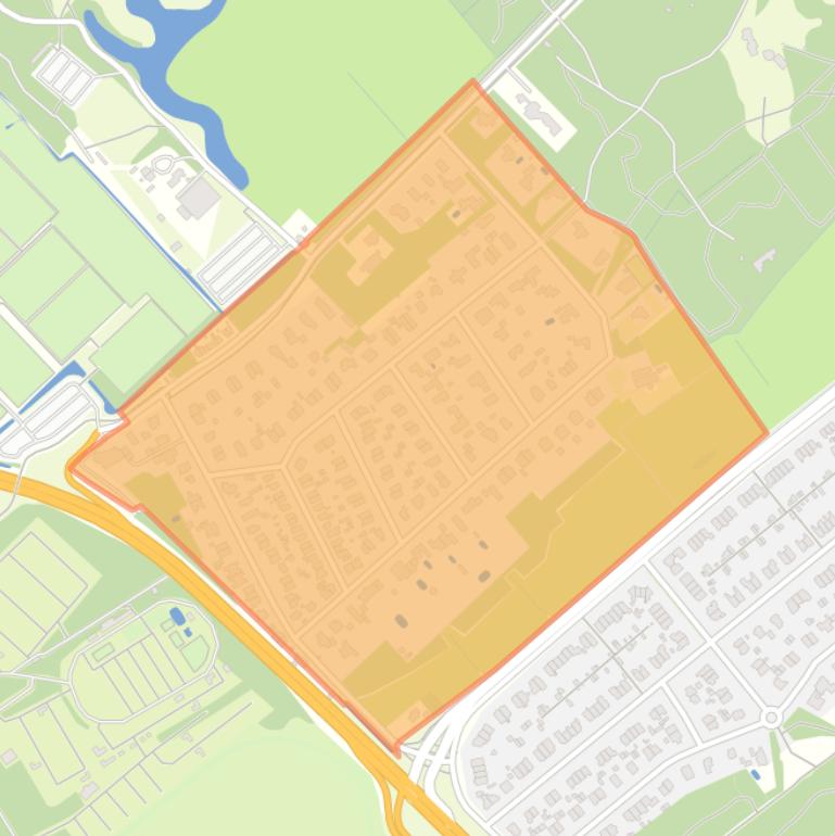 Kaart van de buurt Klingenbosch.