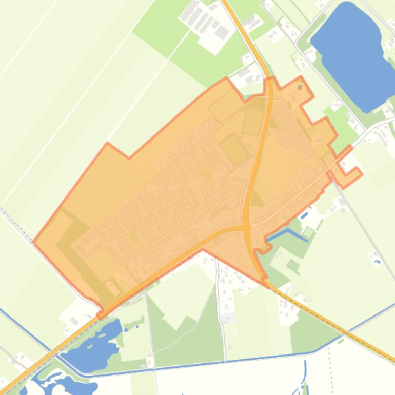 Kaart van de buurt Kloosterhaar Kern.