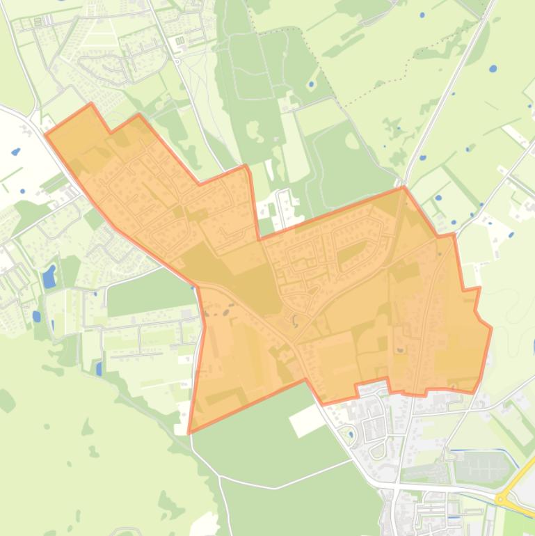 Kaart van de buurt Kloosterweg en omgeving.