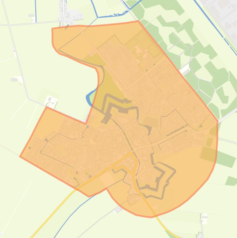 Kaart van de buurt Klundert.