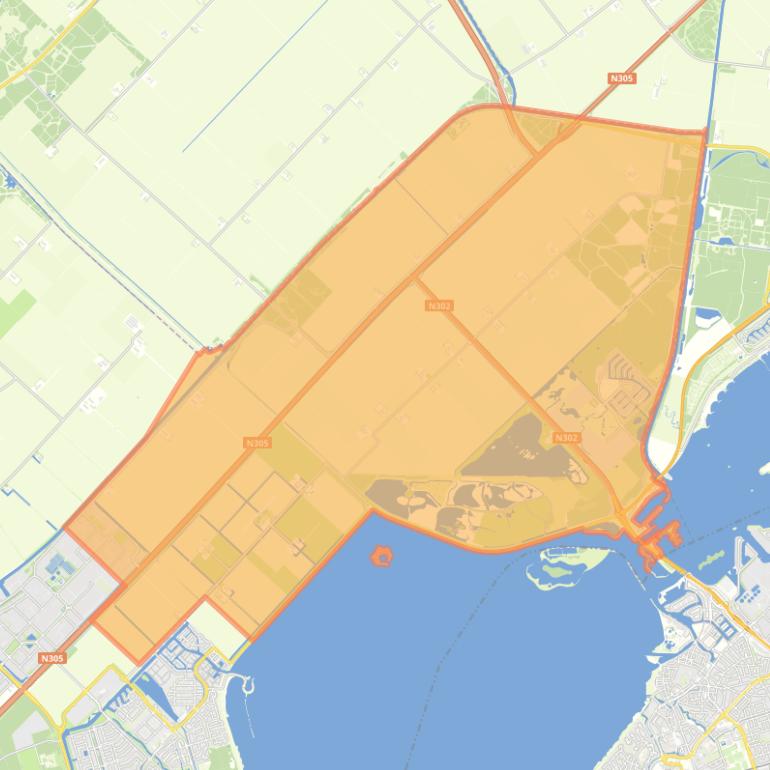 Kaart van de buurt Knardijkgebied.