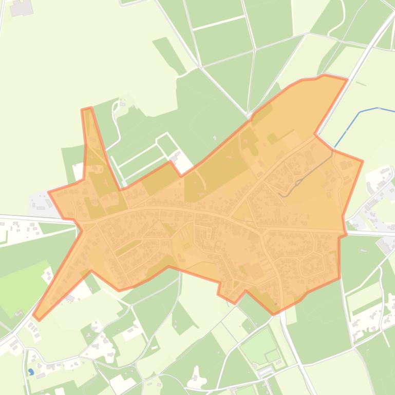 Kaart van de buurt Knegsel-kom.