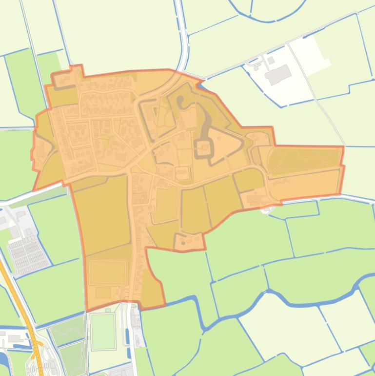 Kaart van de buurt Koarnjum.