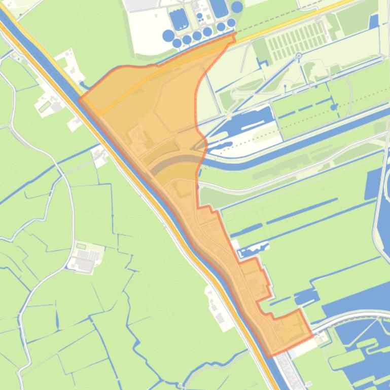 Kaart van de buurt Koedijk.