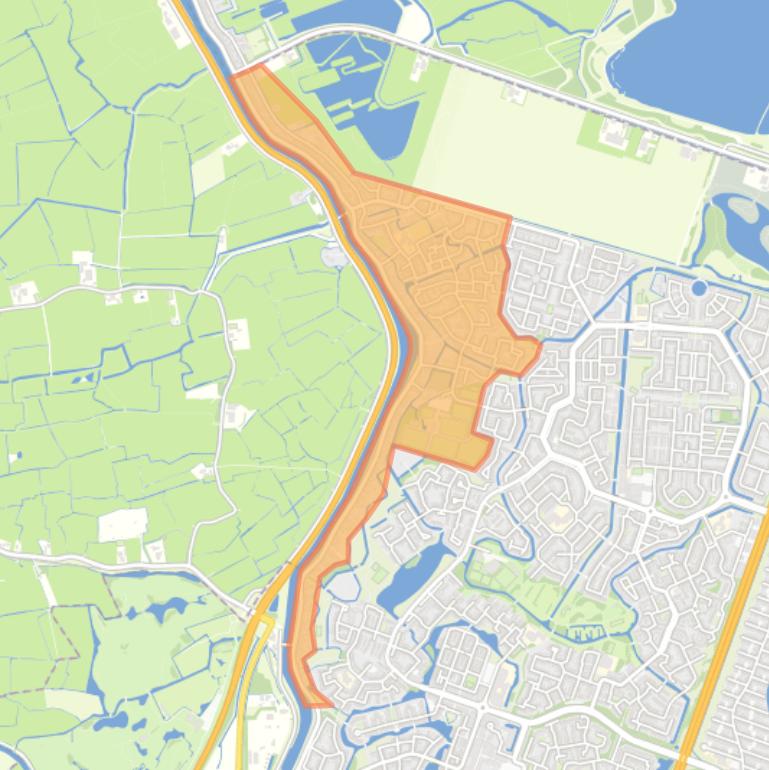 Kaart van de buurt Koedijk en De Weijdt.