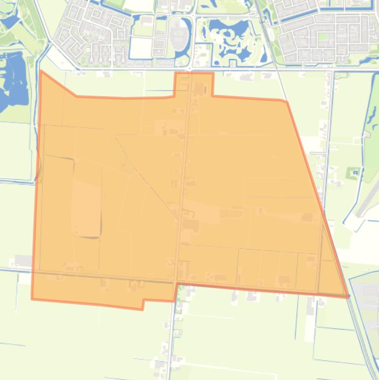 Kaart van de buurt Koegras-Noord.