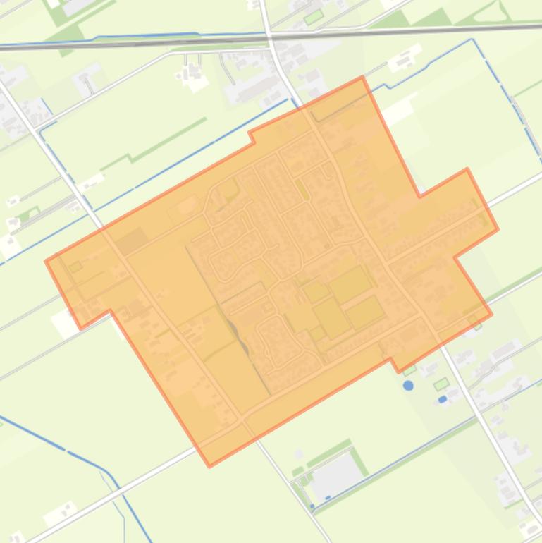 Kaart van de buurt Koekange.